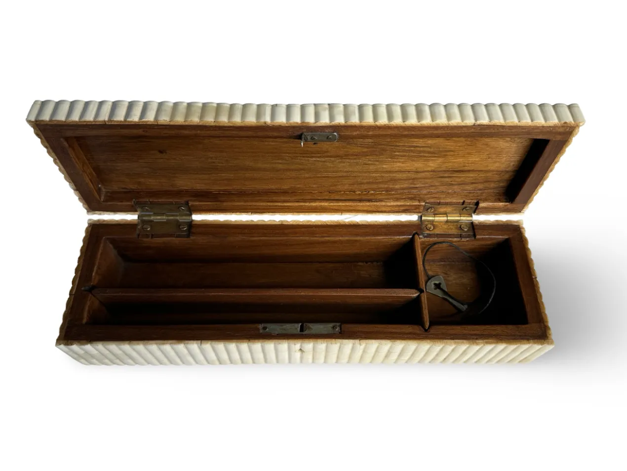 Pennenbak bone inlay wit