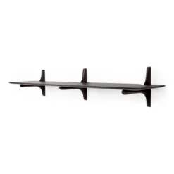 PI wandplank - 168cm - mahonie bruin