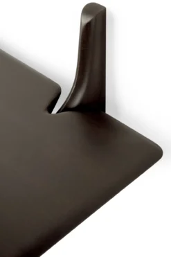 PI wandplank - 168cm - mahonie bruin
