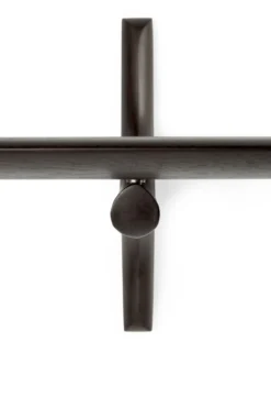 PI wandplank - 168cm - mahonie bruin