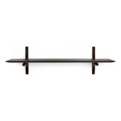 PI wandplank - 100cm - mahonie bruin