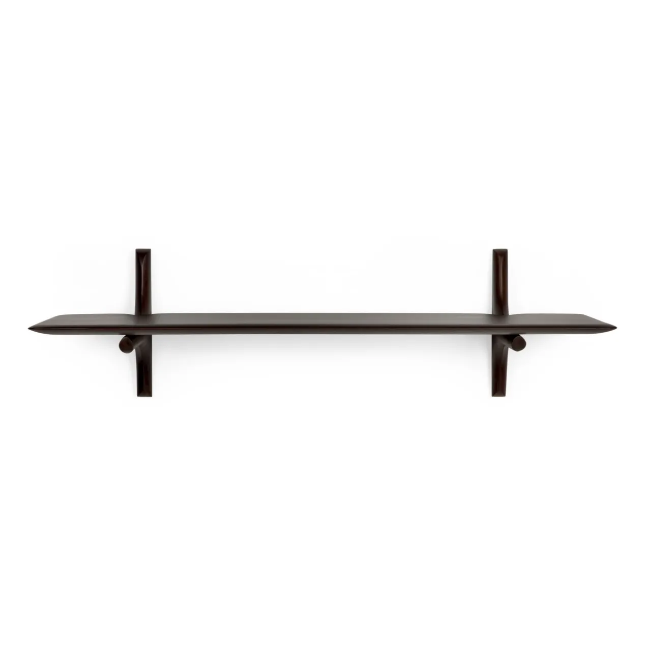 PI wandplank - 100cm - mahonie bruin