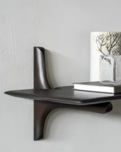PI wandplank - 100cm - mahonie bruin
