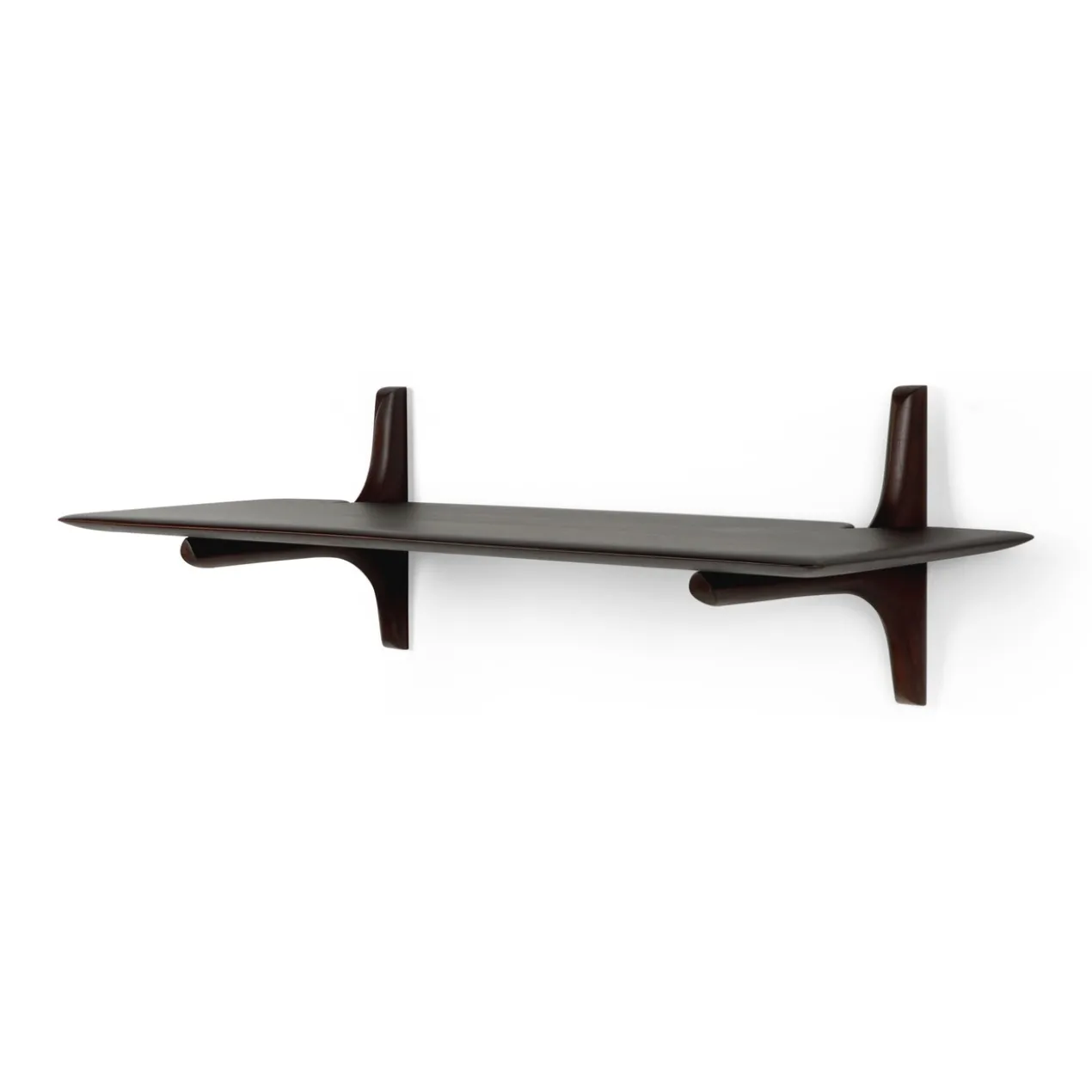PI wandplank - 100cm - mahonie bruin