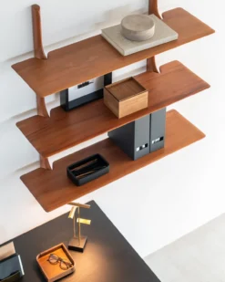 PI wandplank - 3 planken - mahonie