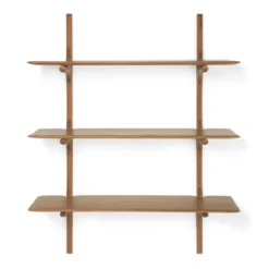 PI wandplank - 3 planken - mahonie