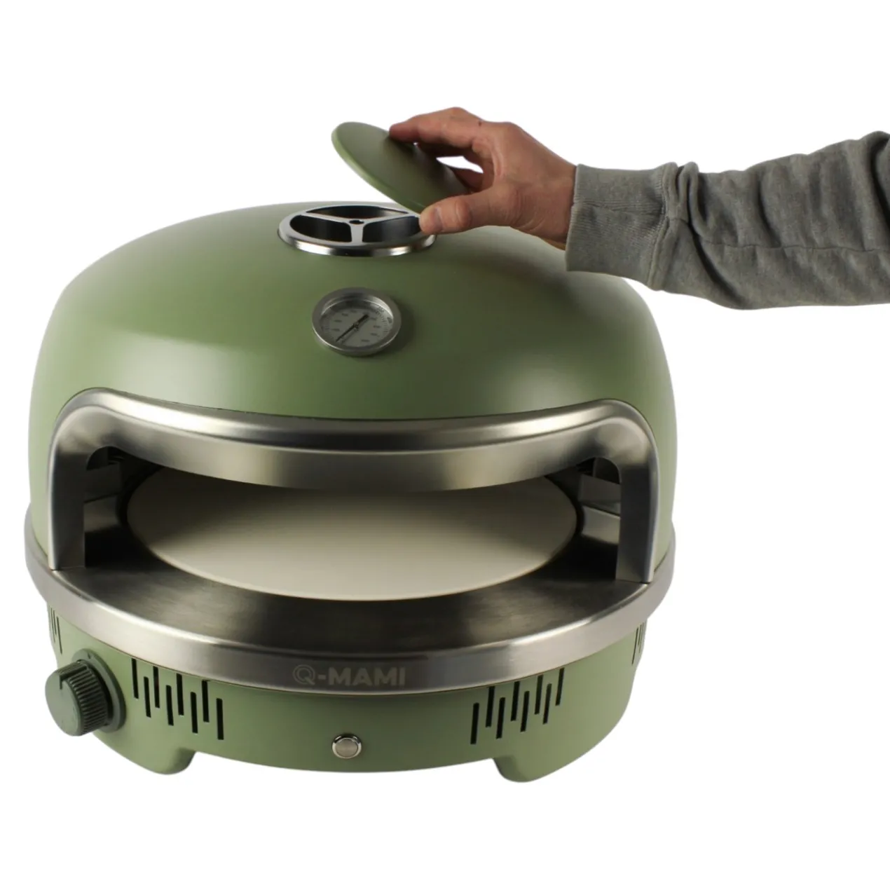 Pizzaoven Set Crustiq Groen