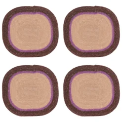 Placemat Angie chocolate seagrass