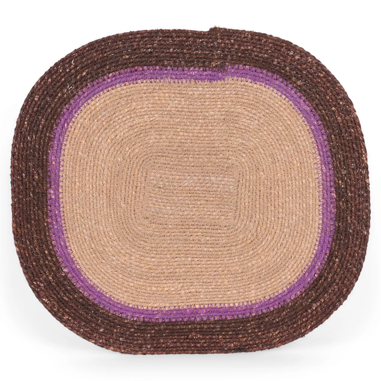 Placemat Angie chocolate seagrass
