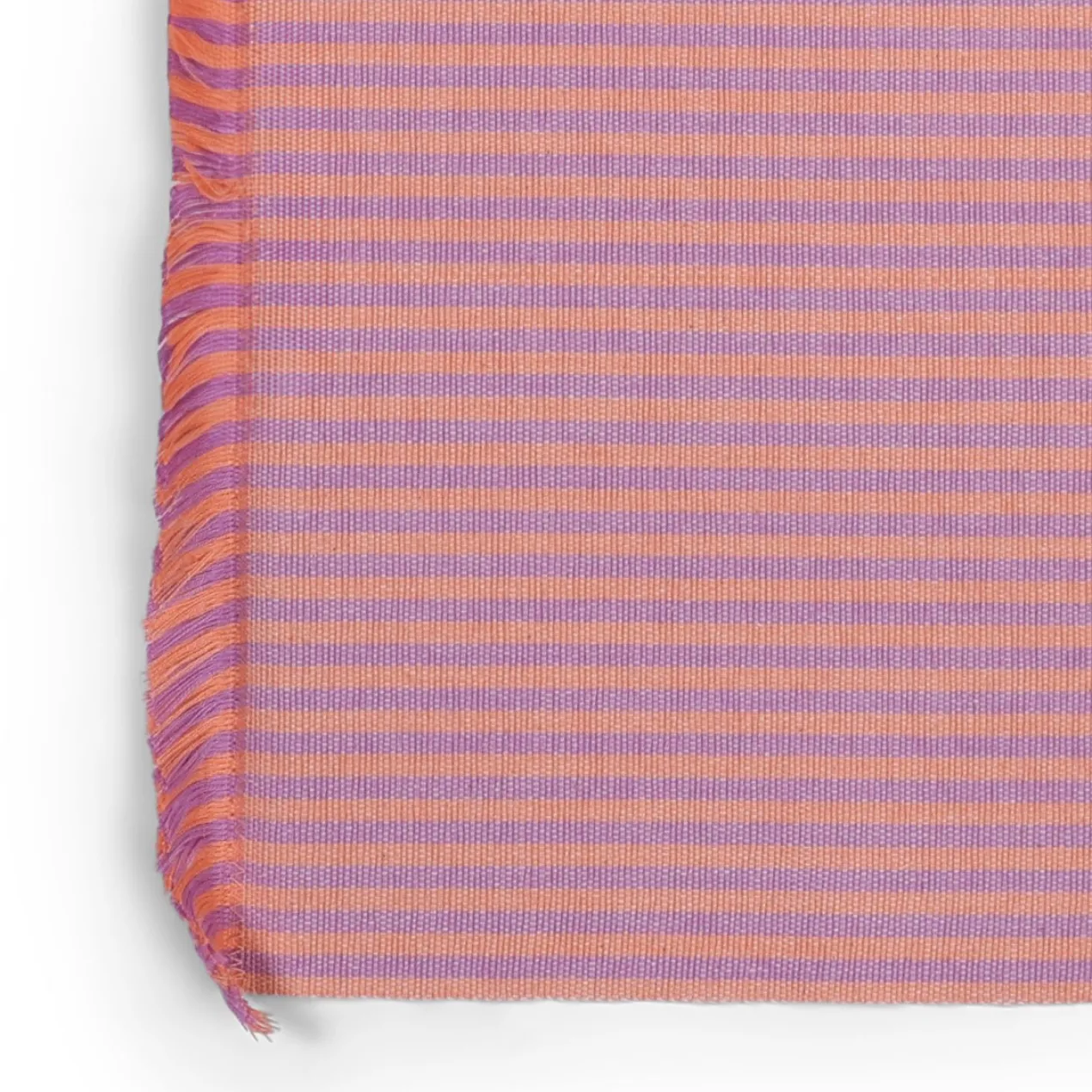 Placemat Maddy pink orange stripe - set van 2