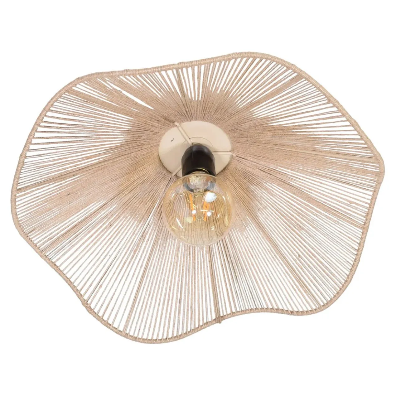 Plafondlamp Max bloem Ø40 cm naturel