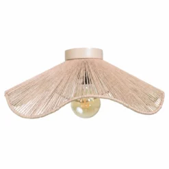 Plafondlamp Max bloem Ø40 cm naturel
