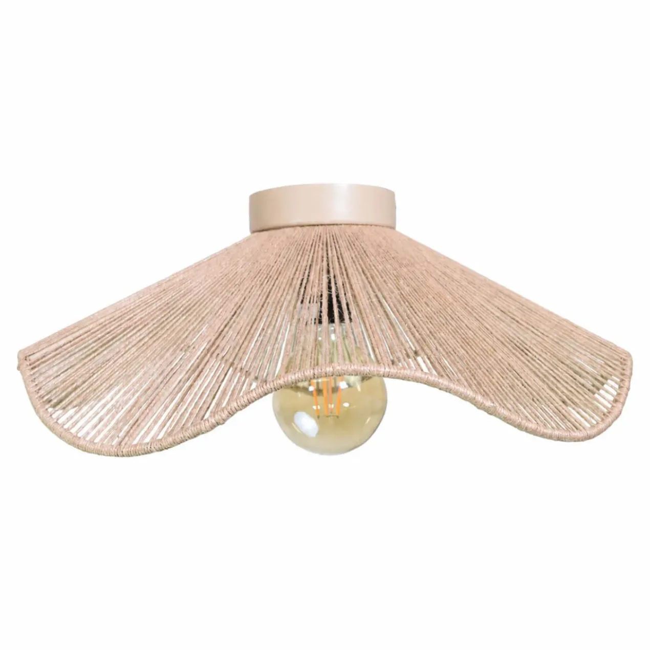 Plafondlamp Max bloem Ø40 cm naturel