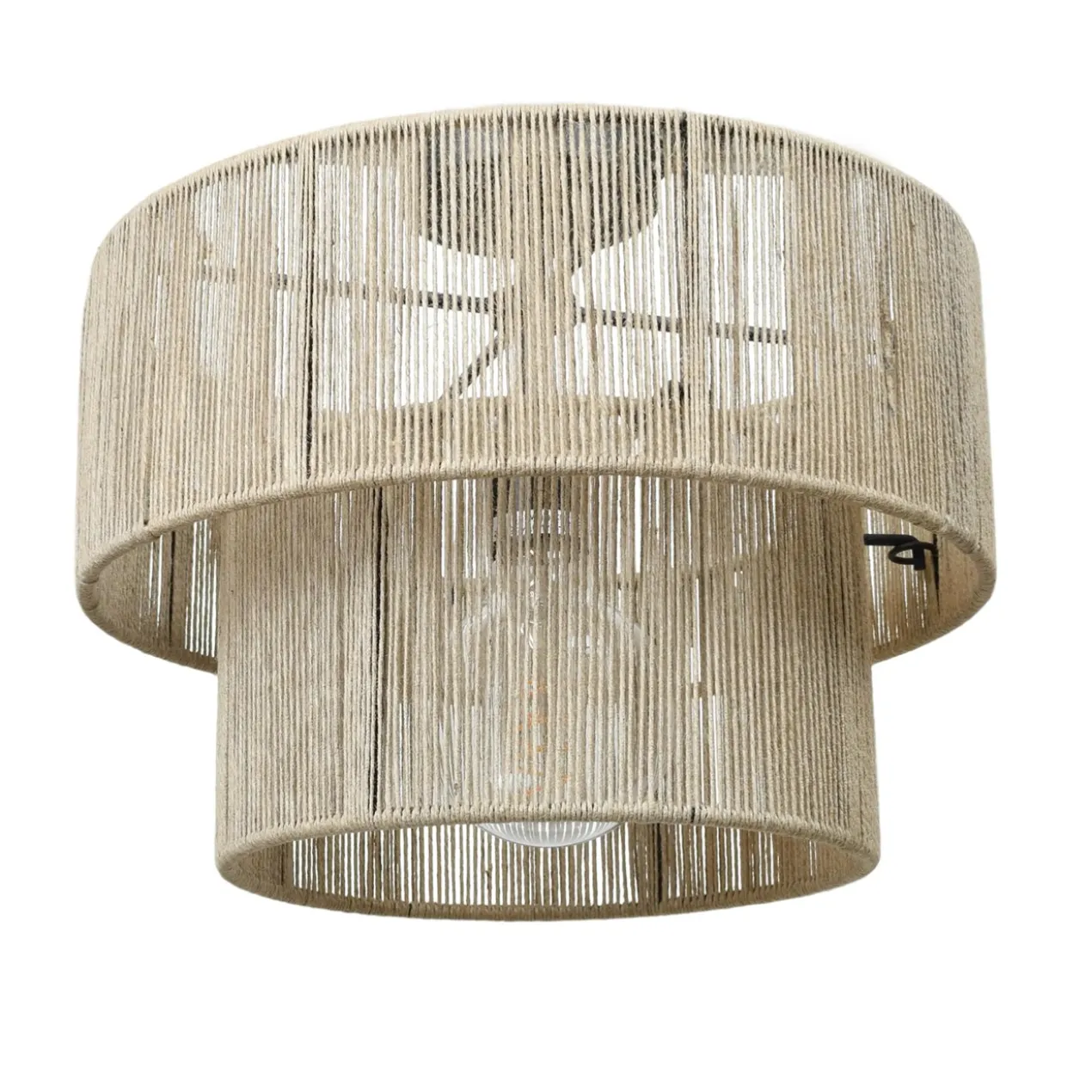 Plafondlamp Morris jute naturel Ø33 cm