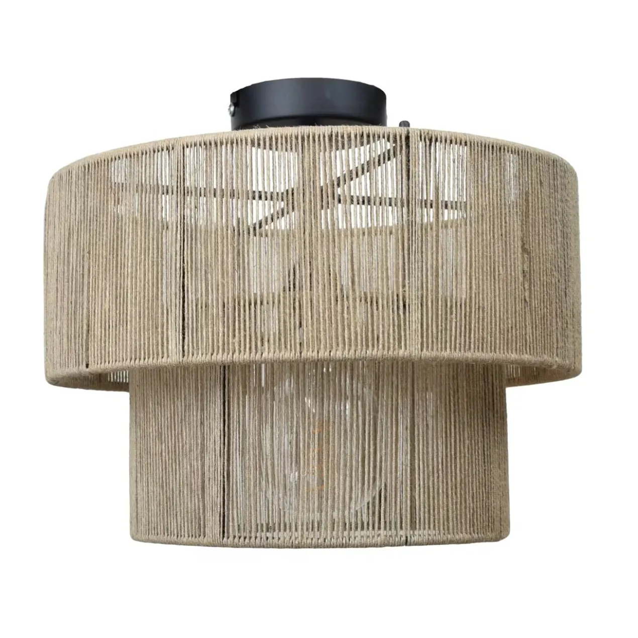 Plafondlamp Morris jute naturel Ø33 cm