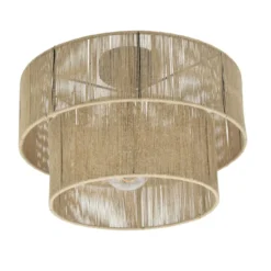 Plafondlamp Morris jute naturel Ø45 cm