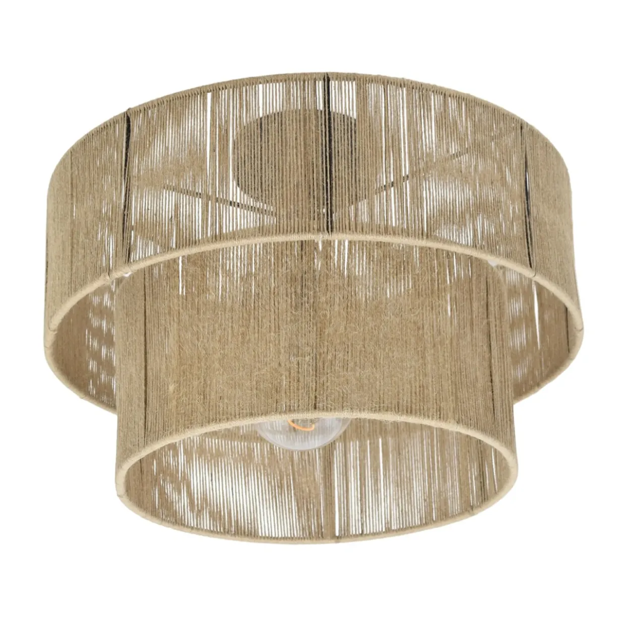 Plafondlamp Morris jute naturel Ø45 cm