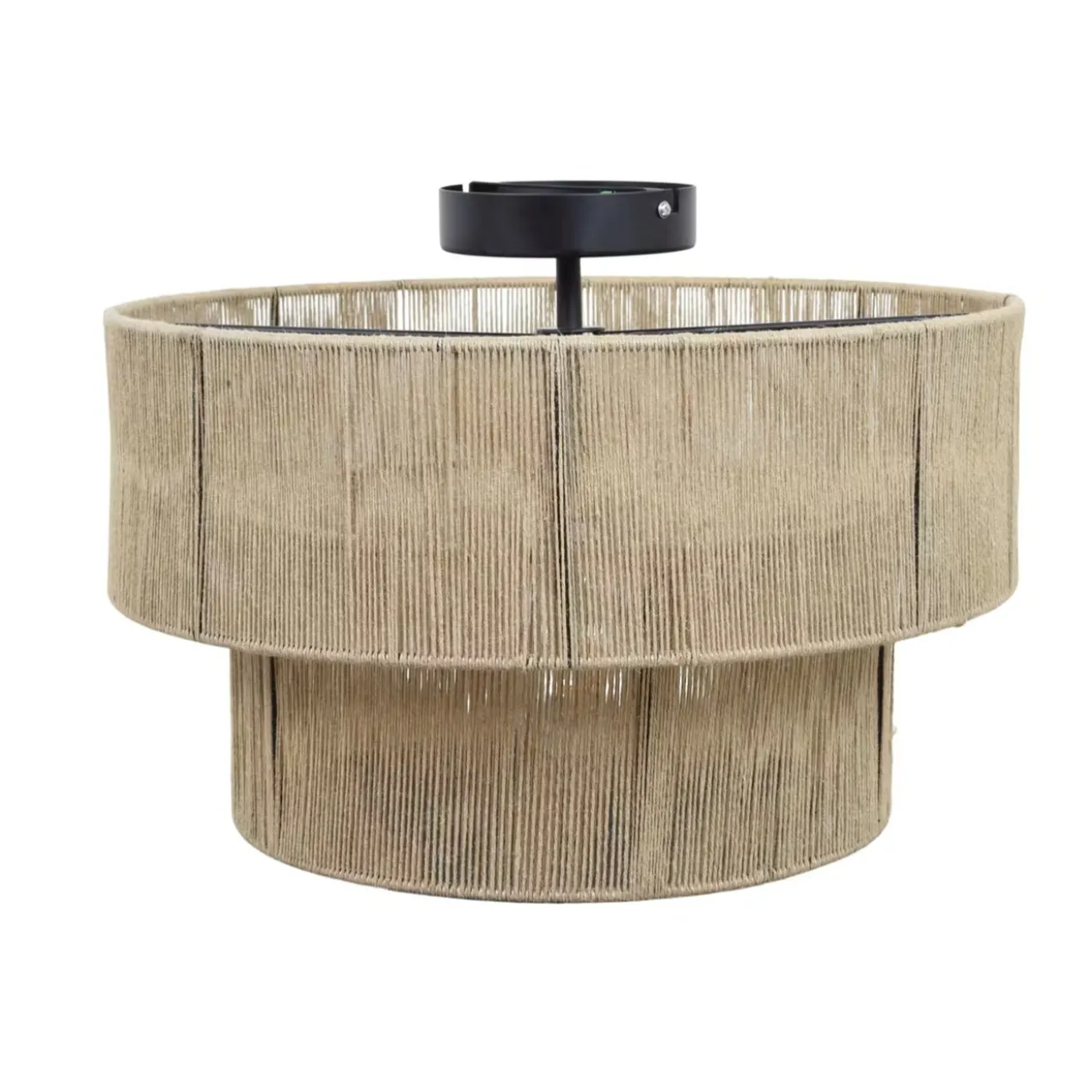 Plafondlamp Morris jute naturel Ø45 cm