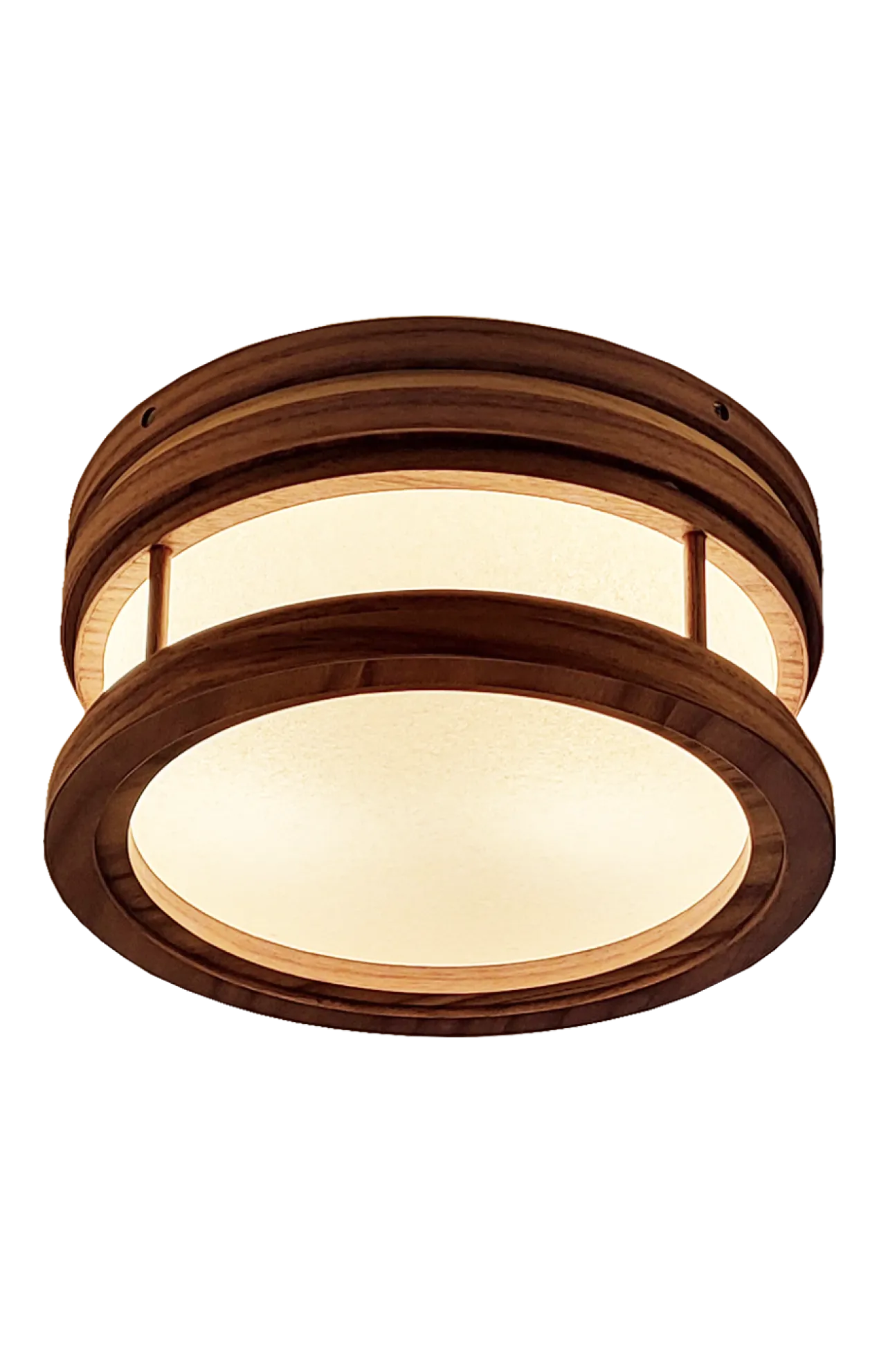 Plafondlamp Saitama noten