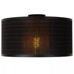 Plafondlamp Tagalog Ø40 cm zwart bamboe