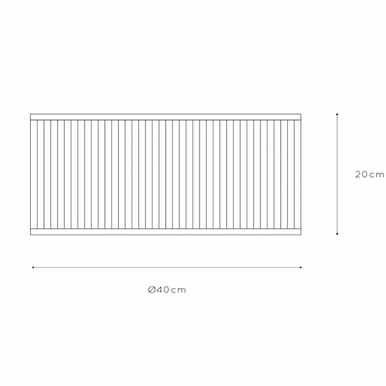Plafondlamp Tagalog Ø40 cm zwart bamboe