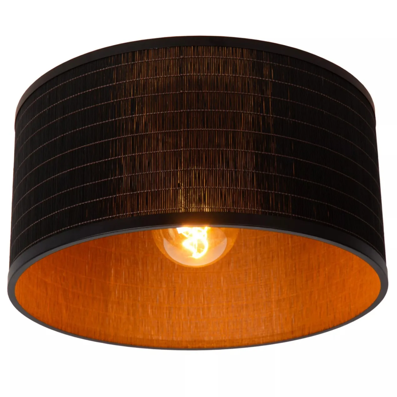Plafondlamp Tagalog Ø40 cm zwart bamboe