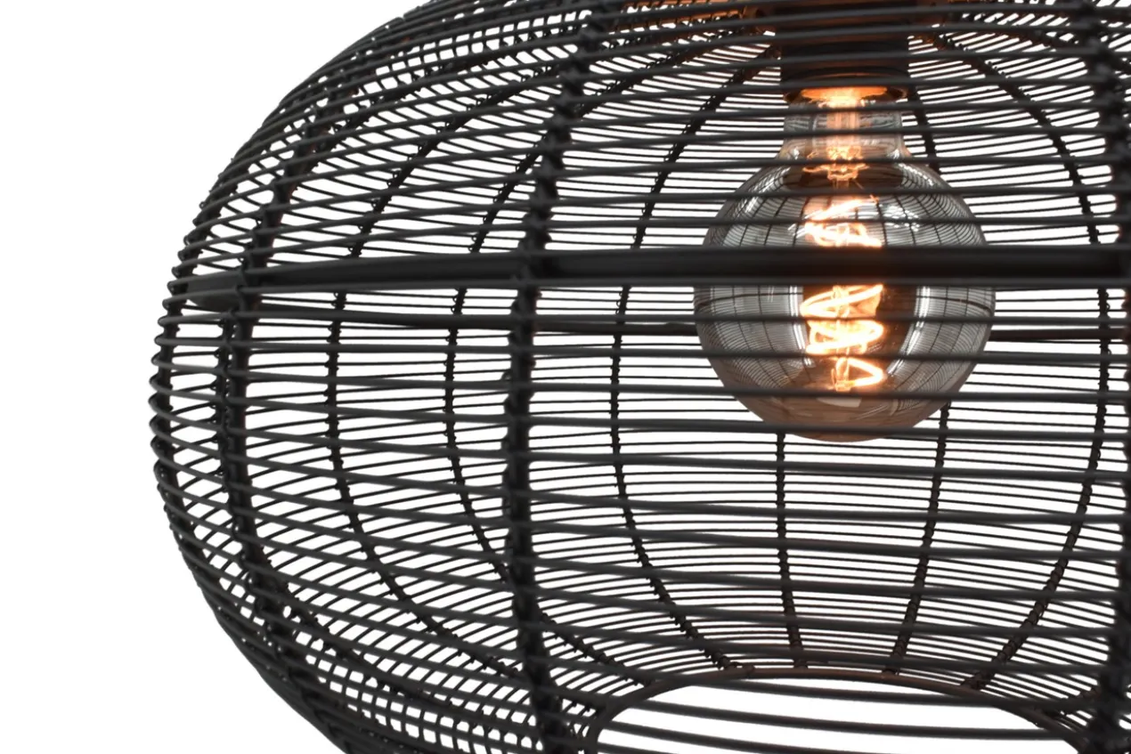 Plafonniere Alto zwart large Ø 50 cm, H 36 cm