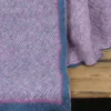 Plaid blauw fuchsia gebreid