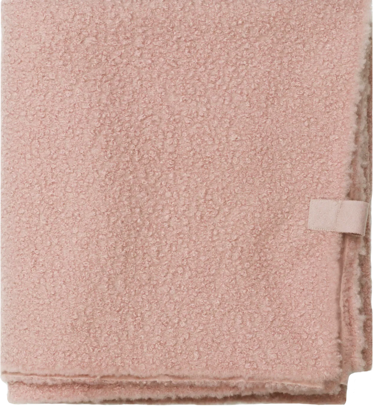 plaid boucle oud roze