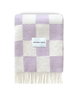 Plaid Checkerboard lila wit