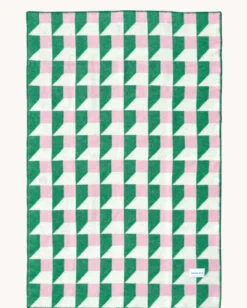 Plaid Cubics 130x200 cm grass pink
