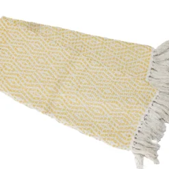 Plaid katoenmix beach yellow