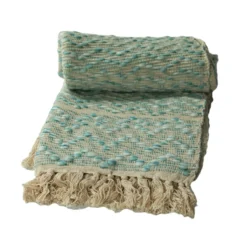Plaid katoenmix Seablue