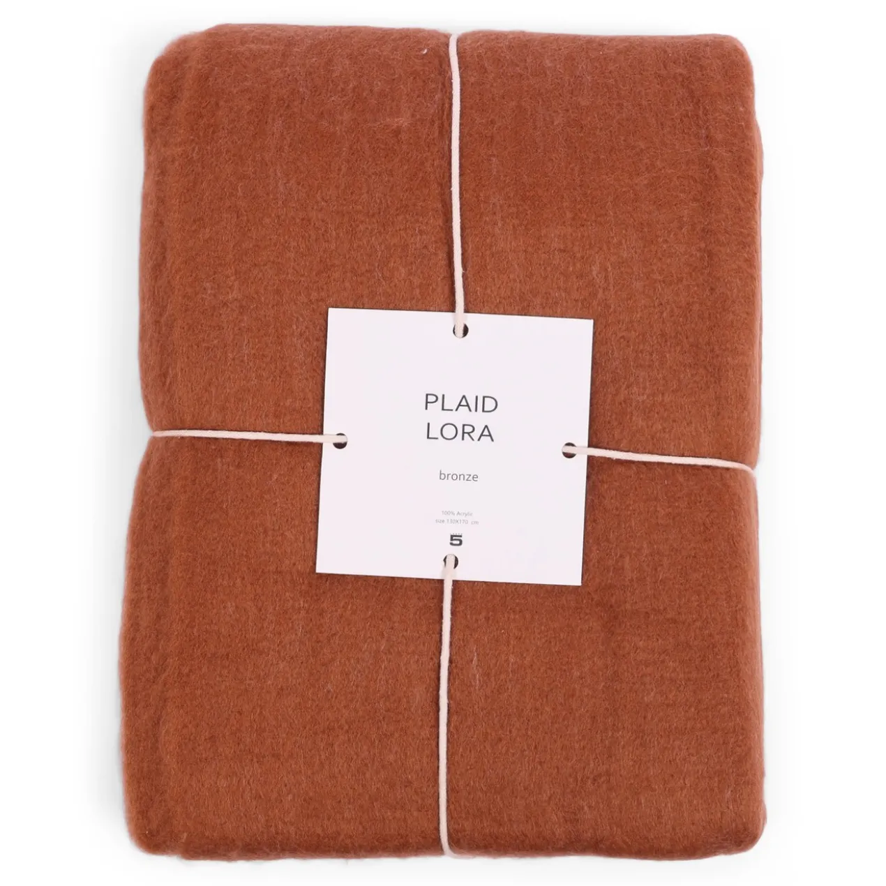 Plaid Lora 130x170 cm bronze