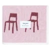 Plaid Splitted Chairs roze bordeaux 140x240 cm