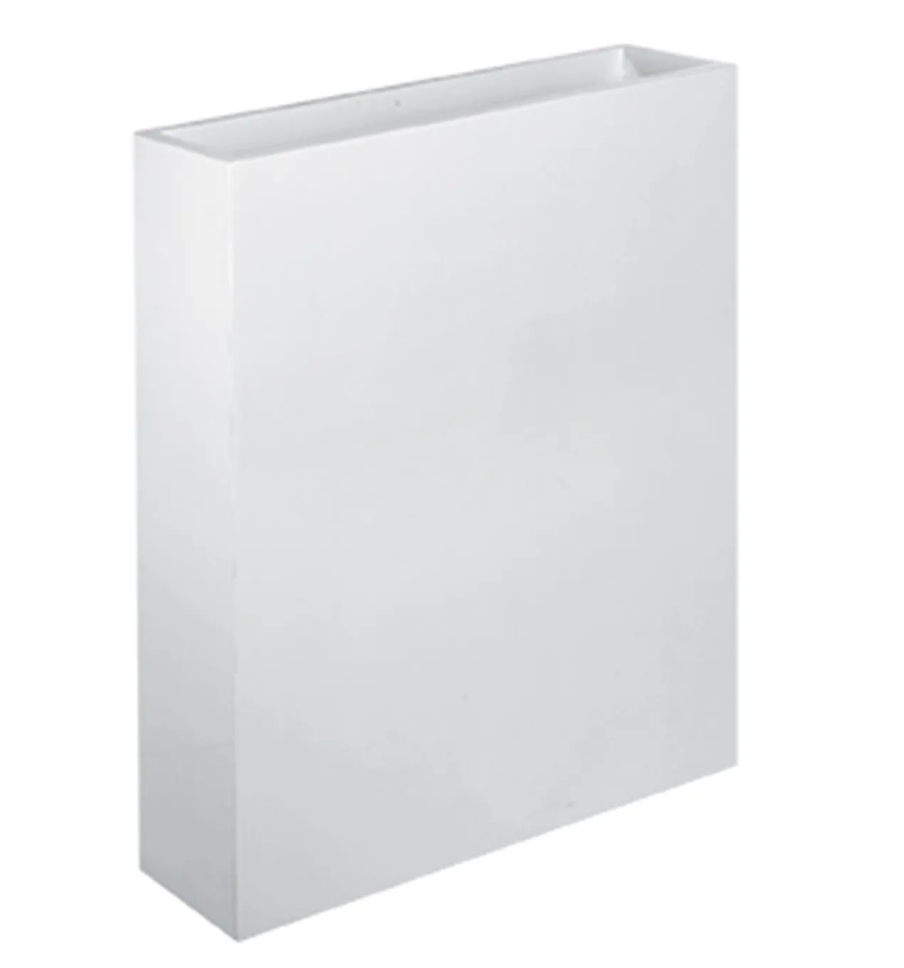 Plantenbak North Dakota shiny white L74 x B23 x H92 cm