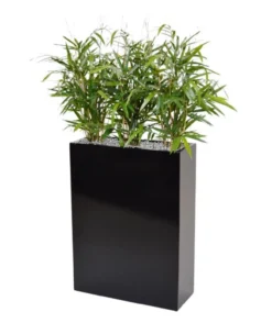 Plantenbak South Dakota shiny black L56 x B23 x H76 cm