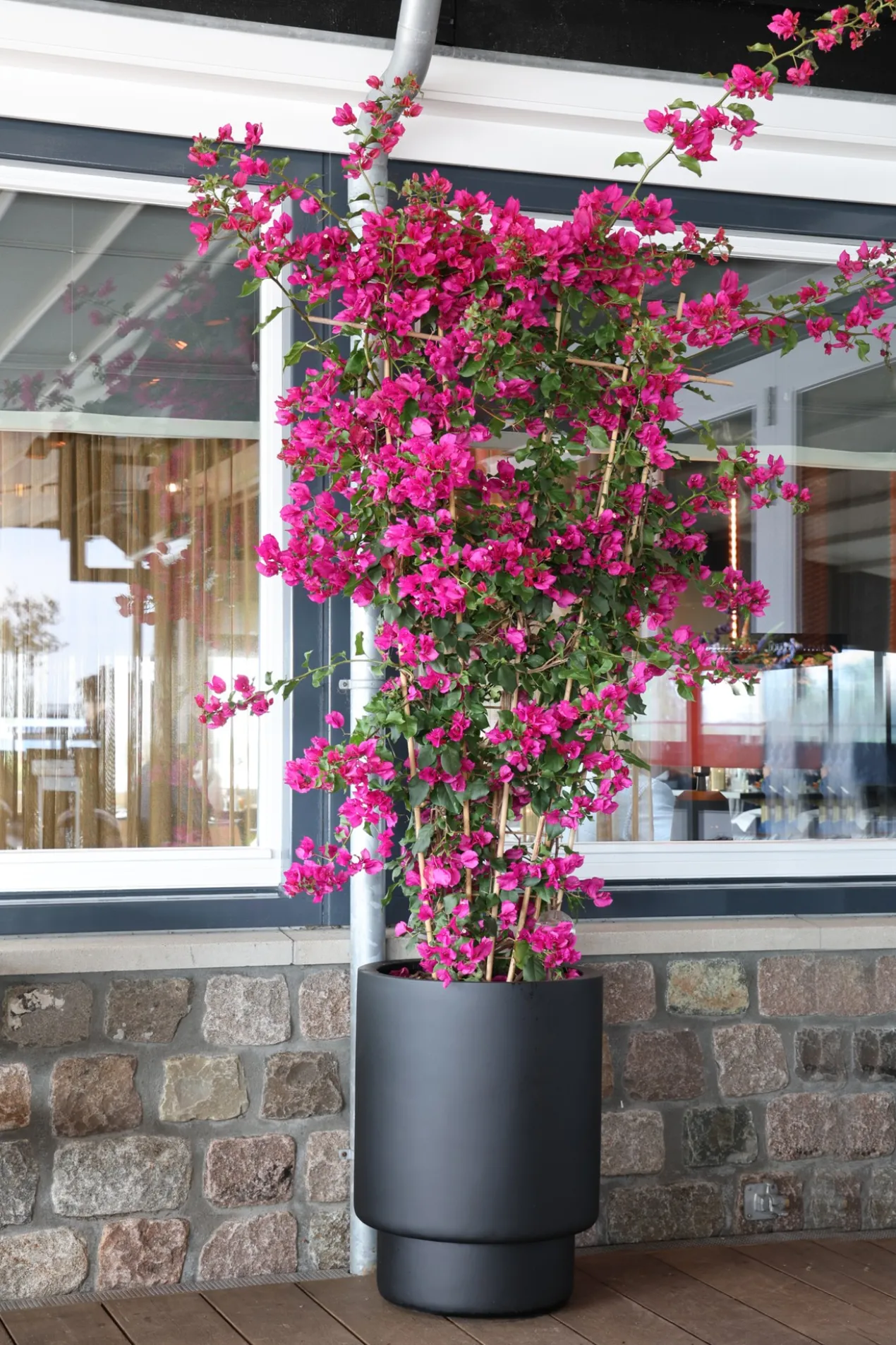 Plantenpot Almstok black Ø50 x H65 cm