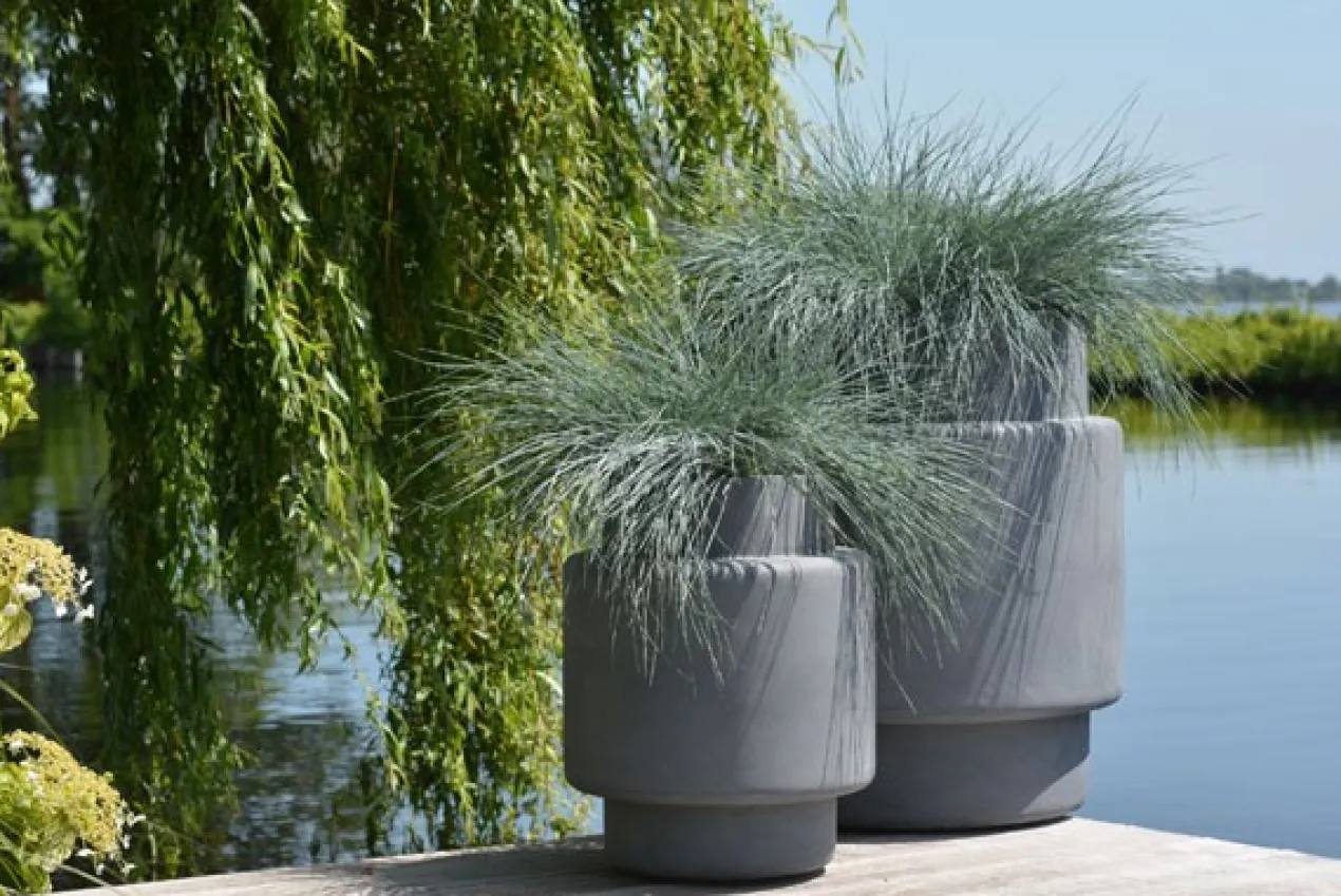 Plantenpot Billund S grey Ø40 x H50 cm