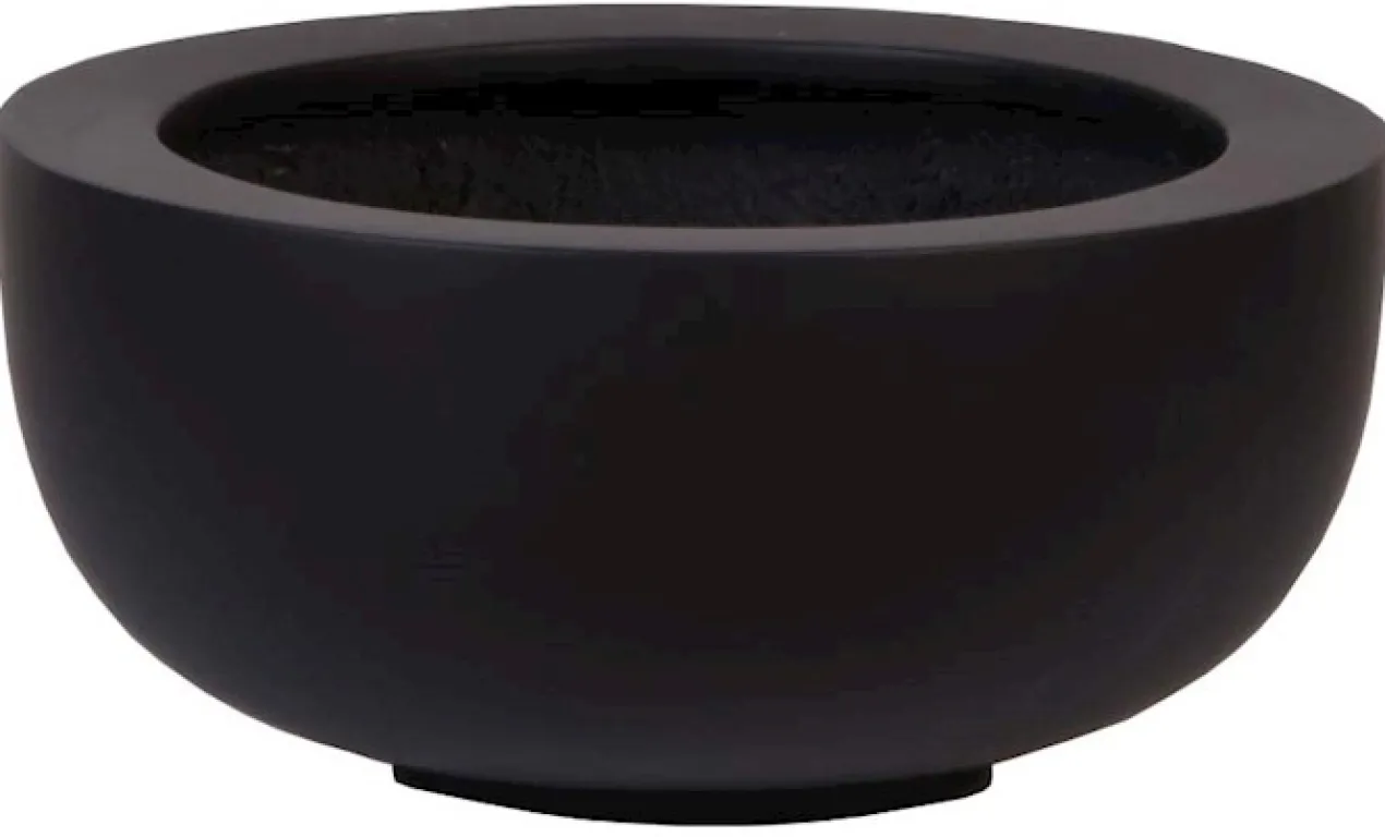 Plantenpot Ducos S Ø33 cm black - set van 2