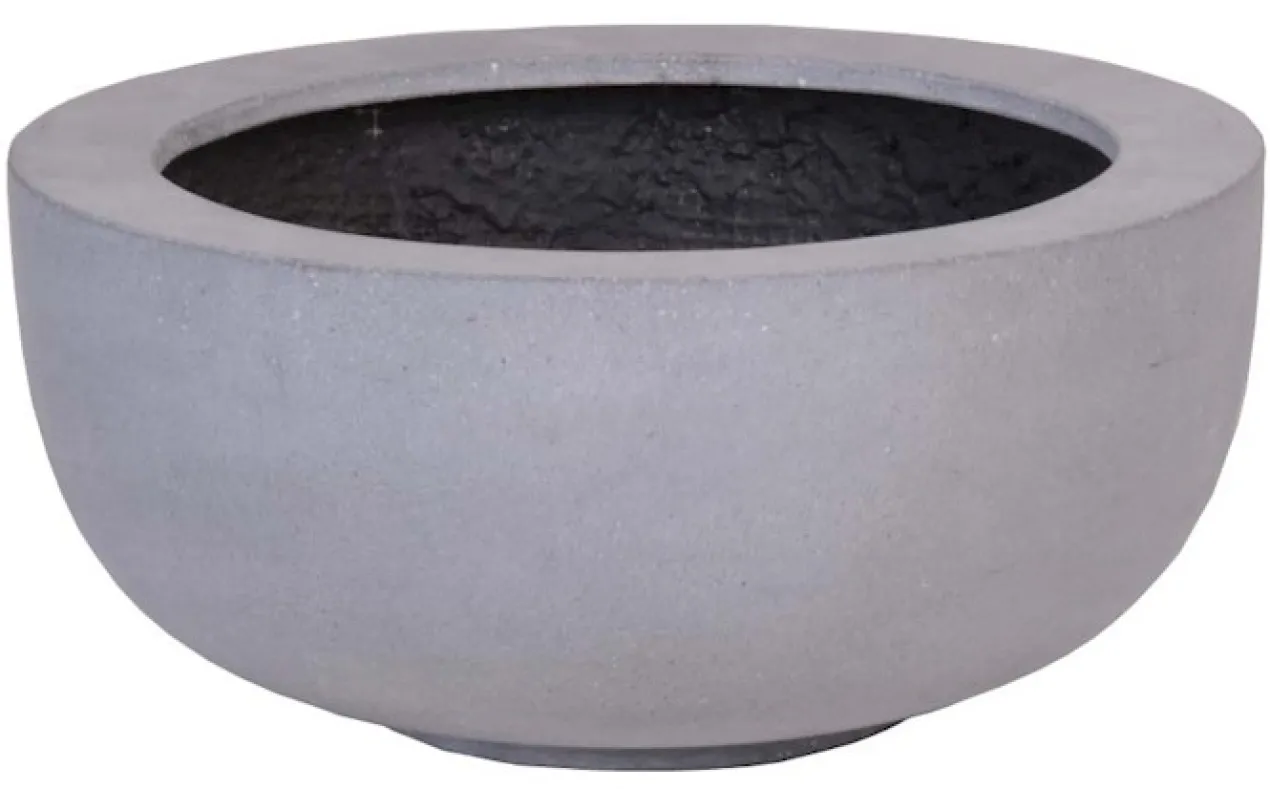 Plantenpot Ducos S grey Ø33 x H15 cm - set van 2