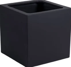 Plantenpot El Salvador black L40 x B40 x H40cm