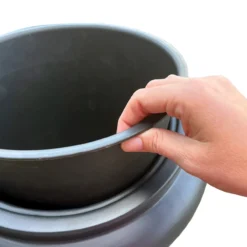 Plantenpot Hobro M black Ø37 x H80 cm
