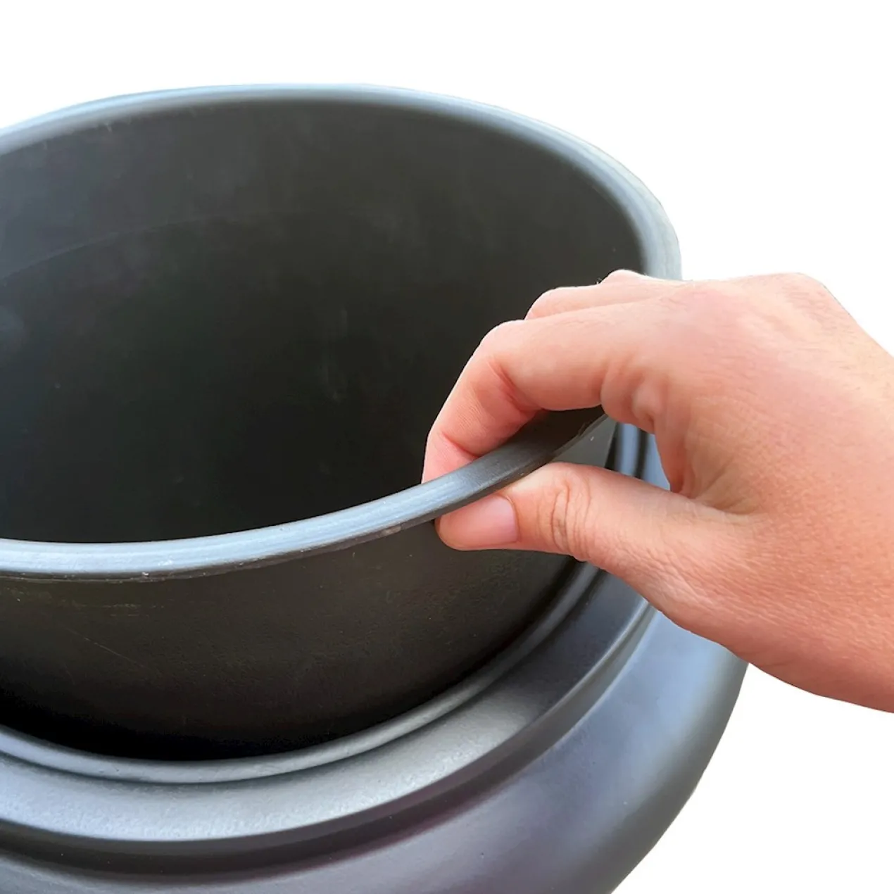 Plantenpot Hobro M black Ø37 x H80 cm