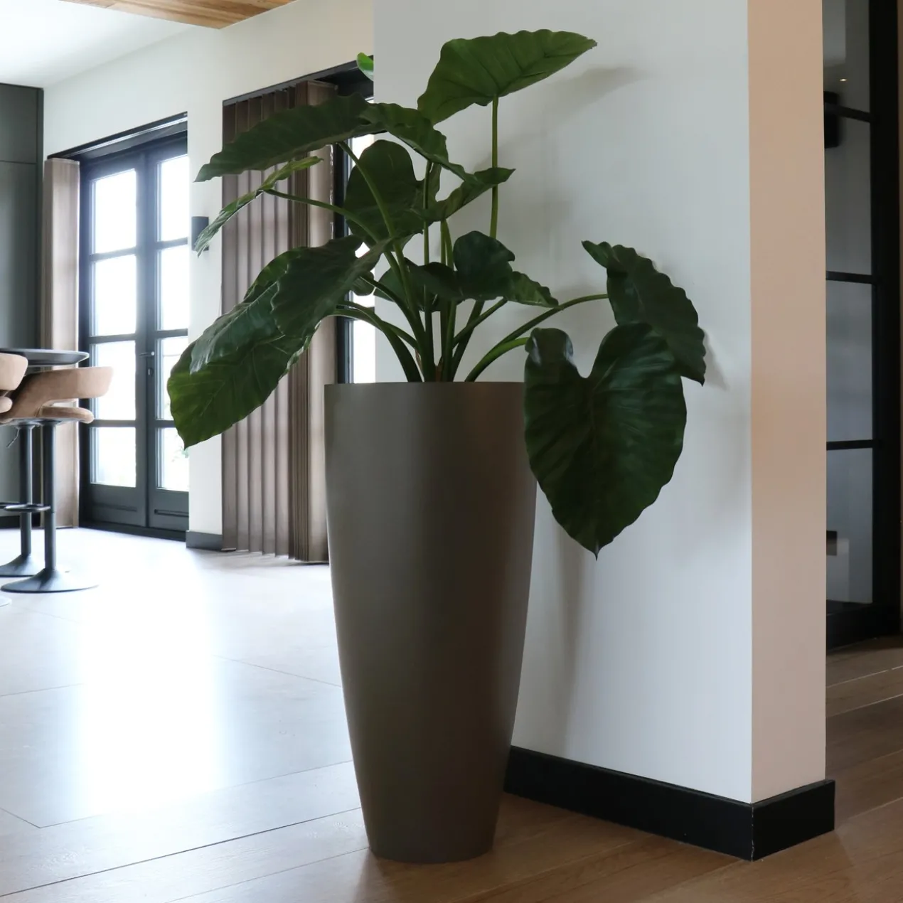 Plantenpot Kentucky L taupe Ø47 x 100 cm