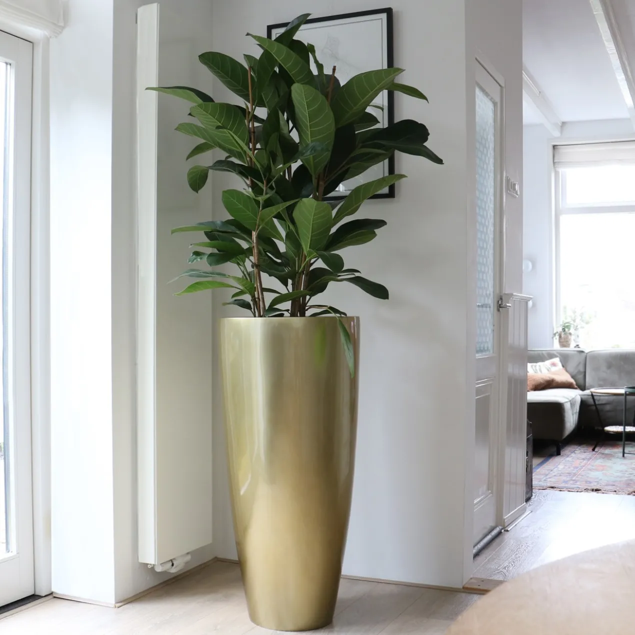 Plantenpot Kentucky S gold Ø37 x H80 cm