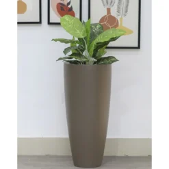 Plantenpot Kentucky S taupe Ø37 x H80 cm