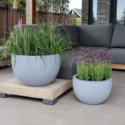Plantenpot Louisiana grey Ø60 x H38 cm