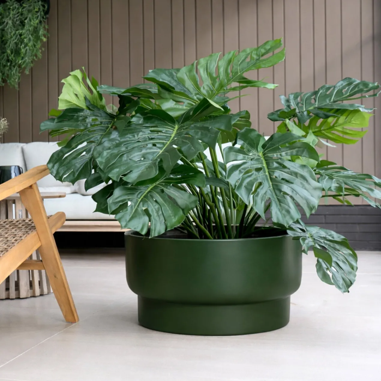Plantenpot Nyborg L green Ø70 x H40cm