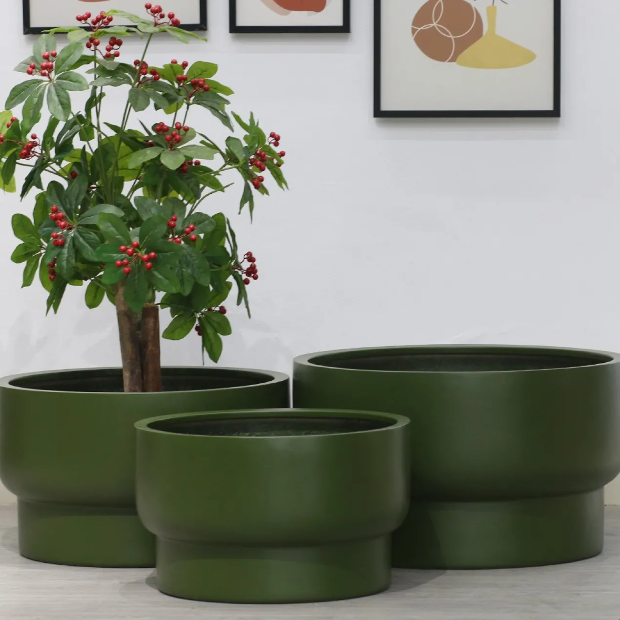 Plantenpot Nyborg S green Ø54 x H32cm
